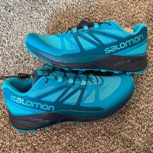 Salomon sense ride trail running shoes size 9.